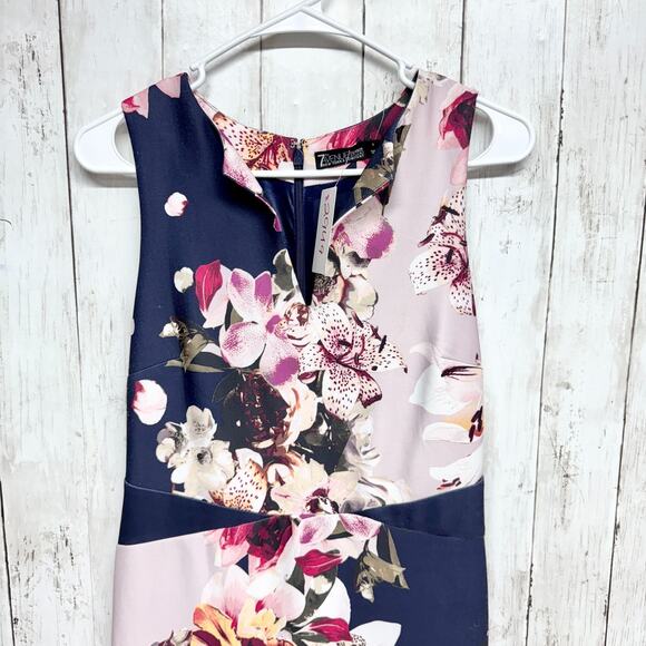 7th Avenue New York & Company Dress Women Size Small Floral Sleeveless Midi - Picture 2 of 8